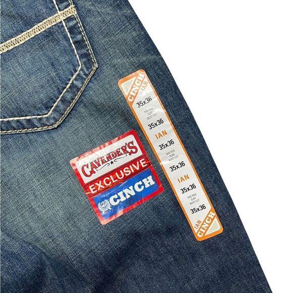 NWT CINCH IAN Bootcut Jeans Size 35 x 36 - Picture 8 of 9
